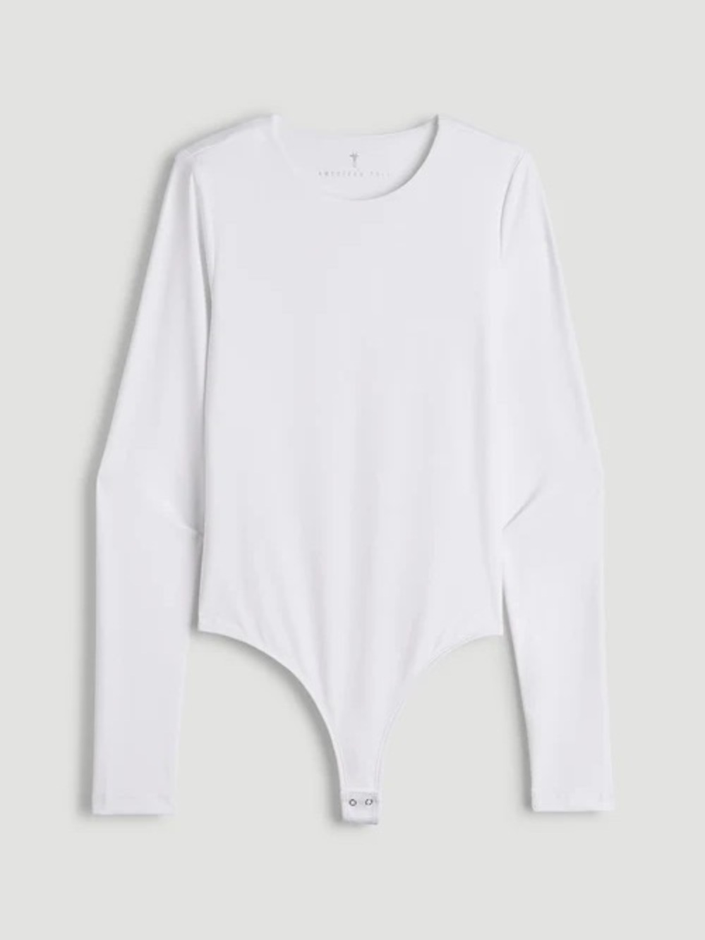 Classic White Long-Sleeve One-Piece Bodysuit